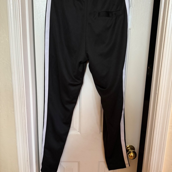 Detache Labs Men Dazed and Confused Black/White Drawstring Track Pants SZ 29 - Picture 10 of 13